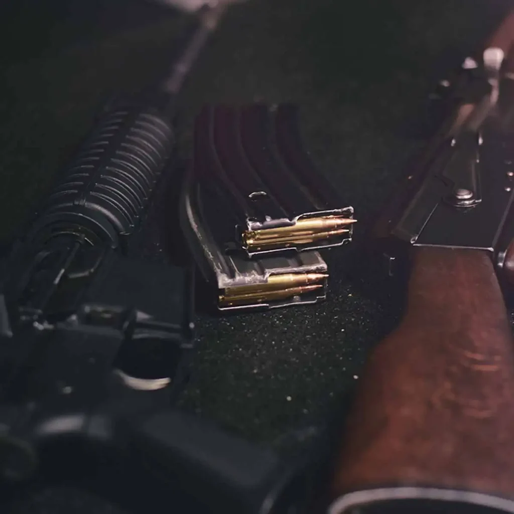 Budapest Schießstand AK47 und M4 mit Magazin Foto