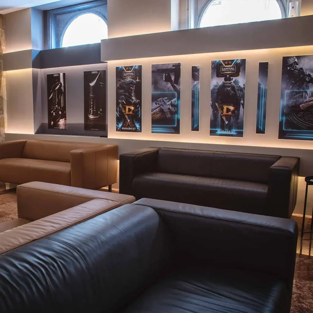 Budapest Schießstand Lounge Innenansicht