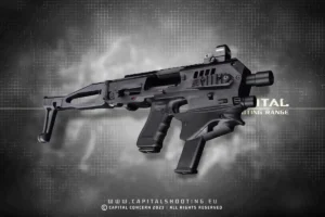Glock 17 CAA MCK Umbau-Kit Budapest Schießstand Maschinenpistole